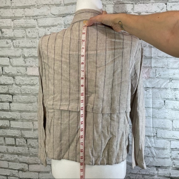 VINCE CAMUTO Light Stone Stripe Blazer Small - Picture 9 of 12